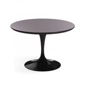 Небольшой эффектный стол Tulip в черной глянцевой эмали