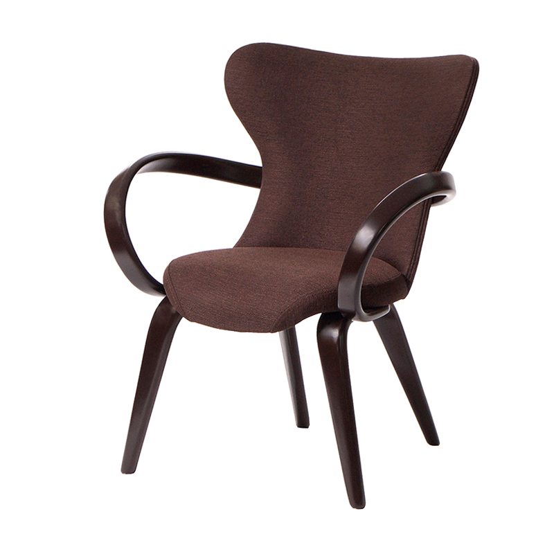 стул дизайнерский коричневый из дерева