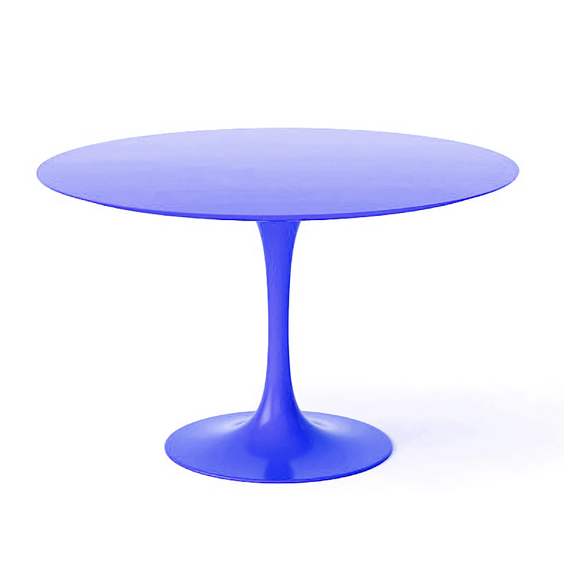 Круглый синий стол Tulip